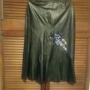Leather skirt